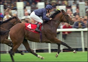 King Of Kings(IRE) winning the 2000 Guineas in England.