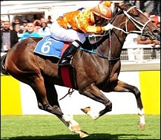 King's Temptress, annihilating the field in her debut and Gr 2 SA Fillies Nursery win. Image: sportingpost.co.za