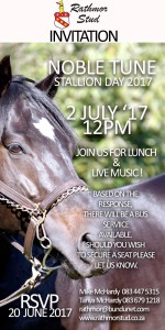 Invitation: Noble Tune Stallion Day