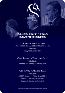 CTS 2017 / 2018 Sales Dates