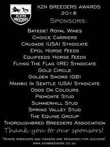 KZN Breeders Awards: Thank You To Our Sponsors!