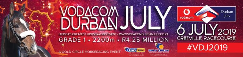 Five #kznbreds Amongst Vodacom Durban July First Entries